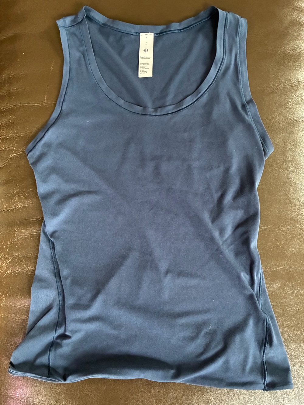 lululemon athletica Deep Blue Scoop Neck Tank